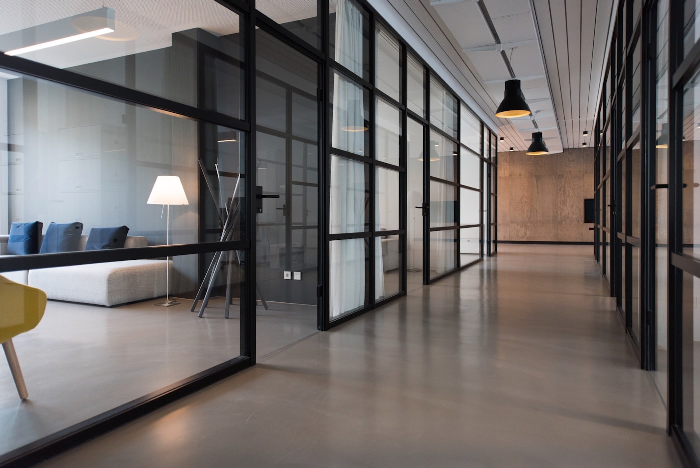 Modern office environment
